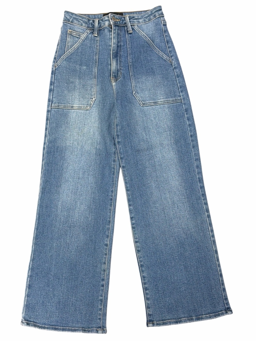 Just Black Denim Wide Leg Blue Denim Jeans
